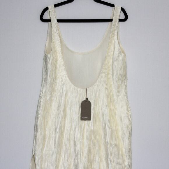 Meshki Theia Plisse Maxi Dress in Ivory Size XL NWT - Picture 12 of 14
